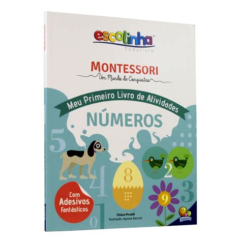 Kit 5 Escolinha Montessori Meu Primeiro Livro De Atividades Jardim