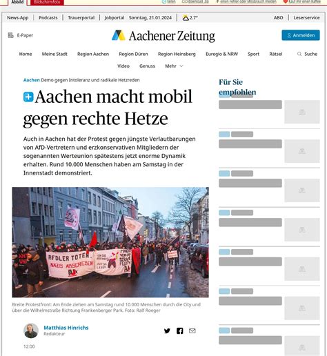 Danisch de Aachener Zeitung der Mordmob und das Töten