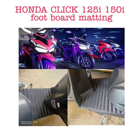 Honda Click Matting V2 125 150i Solid Rubber Matting Footboard Cover