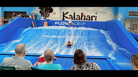 Flow Rider Attraction At The Kalahari Resort In Round Rock Texas Youtube