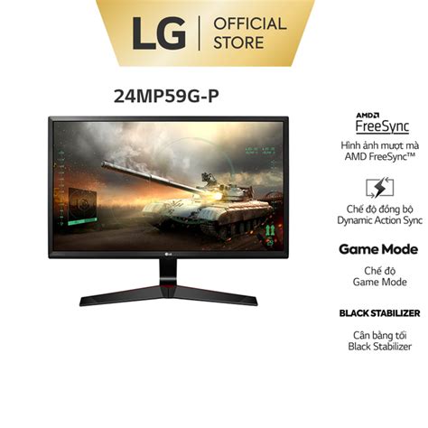 Freeship Màn Hình Máy Tính Lg 24mp59g P 24 Fhd 5ms 75hz Freesync Ips