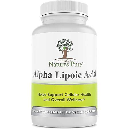 Amazon Nutricost Alpha Lipoic Acid Mg Per Serving Capsules