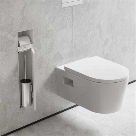 hansgrohe XtraStoris Rock Unterputz WC Modul mit befliesbarer Tür weiß