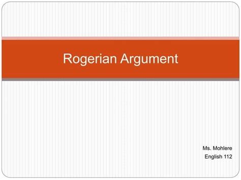 Rogerian Argument By Darlene Eason Issuu