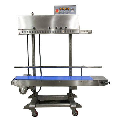 Large Stainless Steel Vertical Band Sealer With Dry Ink Printer Right