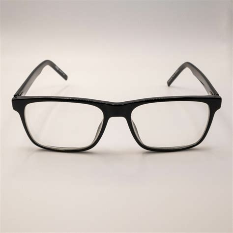 Hugo Boss Eyeglasses Blue Square Glasses (Prescription) #58818 - Monty's