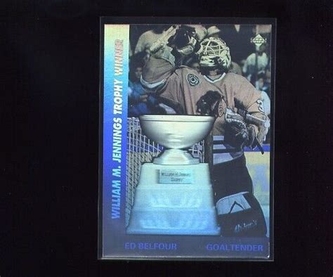 Ed Belfour Upper Deck Hologram Aw William M Jennings Trophy