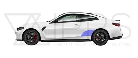 BMW 4 Series M4 & M4 Competition Large Rear Quarter Paint Protection Film Kit G22 G23 G82 G83 ...