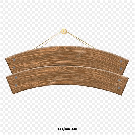 Vector Realista Letrero De Madera PNG Dibujos Vector Madera Realismo