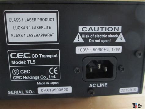 CEC TL5 Transport Photo 4293911 US Audio Mart