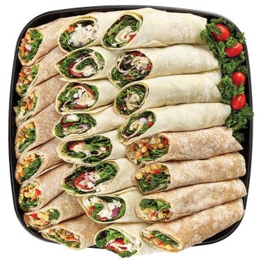 Deluxe Vegetarian Wraps - Sandwich Platters - Catering Trays