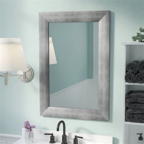 Rosecliff Heights Rectangle Muted Cool Wall Mirror And Reviews Wayfair