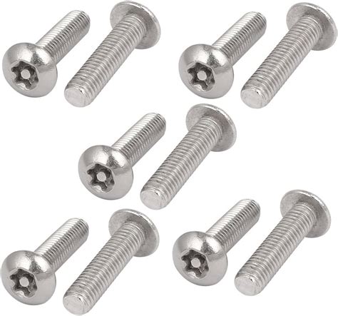 Uxcell M5x20mm 304 Stainless Steel Button Head Torx Security Tamper Proof Screws