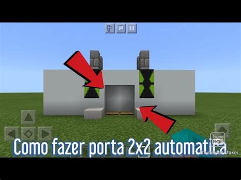 COMO FAZER UMA PORTA 2X2 AUTOMATICA TUTORIAL REDSTONE YouTube