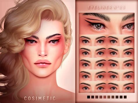 The Sims Resource - COSIMETIC Eyeliner N23