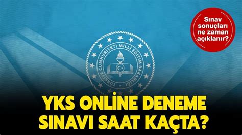 Yks Online Deneme S Nav Saat Ka Ta Meb Yks Online Deneme S Nav