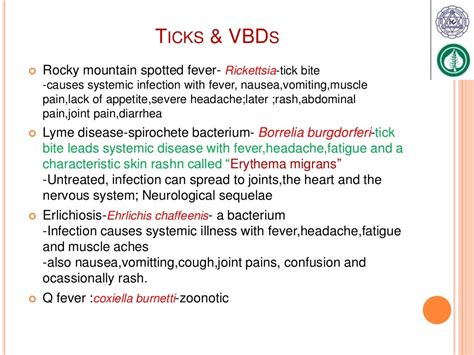 Vector borne disease