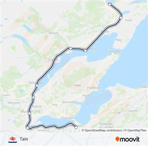 Scotrail Route Schedules Stops Maps Tain Updated