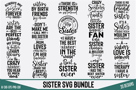 Sister Svg Bundle Bundle · Creative Fabrica