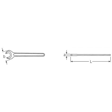 Stahlwille 4004 Single Open End Spanner 130mm PrimeTools