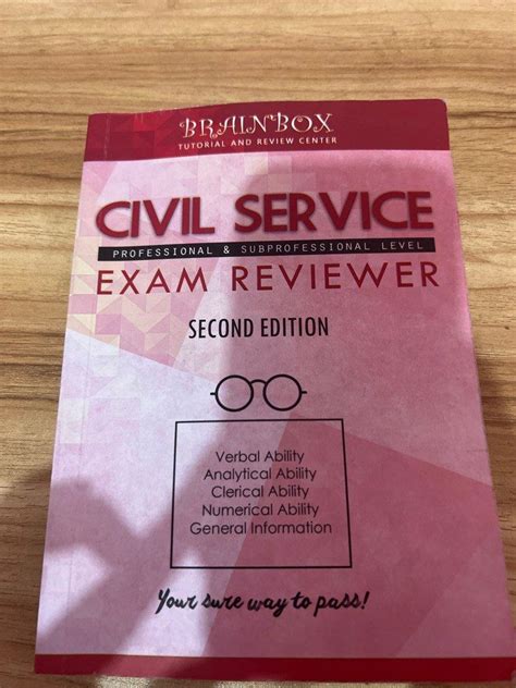 Brainbox Civil Service Exam Reviewer Hobbies Toys Books Magazines