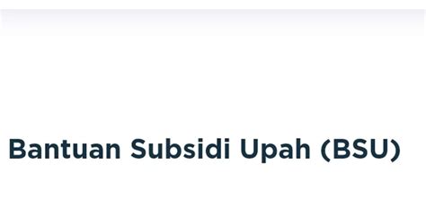 Bukan Bsu Pendaftaran Bantuan Rp Ribu Untuk Pekerja Segera