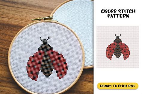 Ladybug Cross Stitch Pattern Cross Stitch Patterns Design