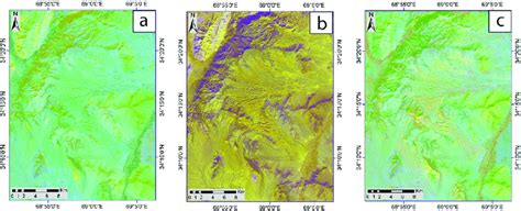 Landsat8 OLI Band Ratio Color Image A 7 6 6 5 4 2 B 6 4