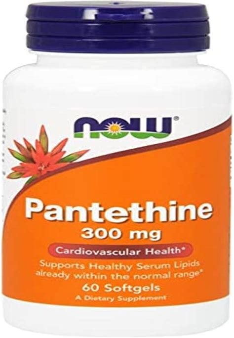 Amazon Now Foods Pantethine 300mg 60 Sgels By Now Foods 1 0 Count