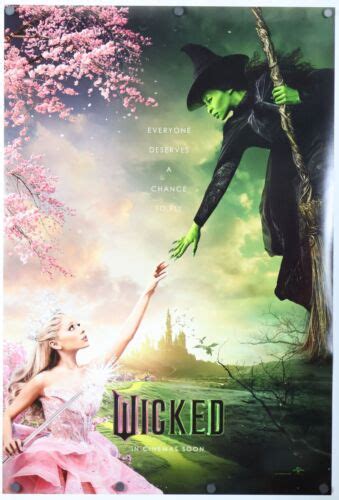 Wicked Original DS Movie Poster 27x40 B 2024 Wizard Of Oz Ariana Grande