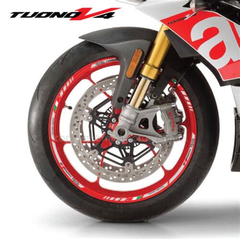 Aprilia Tuono Factory V Motorcycle Wheel Decals Rim Stickers Stripes