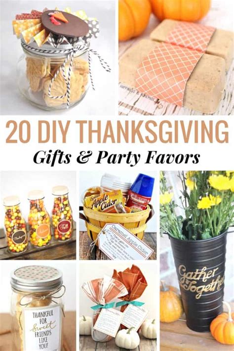 20 DIY Thanksgiving Gifts & Party Favors | Easy Thanksgiving Crafts