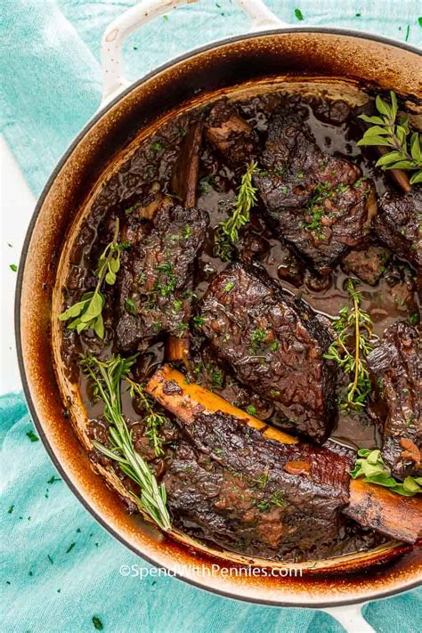 Braised Beef Short Ribs {juicy And Tender} Spend With Pennies