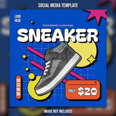 Premium Psd Psd Sneaker Offer Social Media Flyer Template