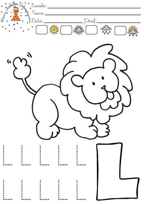 Atividade Com A Letra L Para Educação Infantil - 10