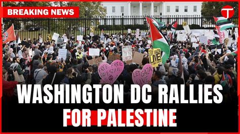 Pro Palestinian Protesters Rally Outside White House Demanding End To