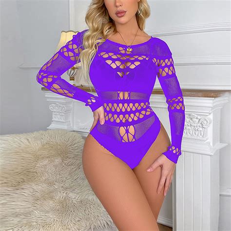 Hanzidakd Lingerie For Women Lace Babydoll Women Lingerie Long Sleeves