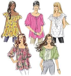 Amazon BUTTERICK PATTERNS B5357 Misses Top Size ZZ LRG XLG XXL