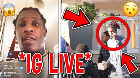 Young Thug Celebrates Finally Released From Prison Ig Live Youtube