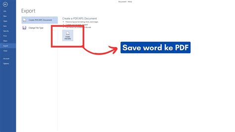 2 Cara Save File Word Docx Ke PDF Di Microsoft Word YouTube