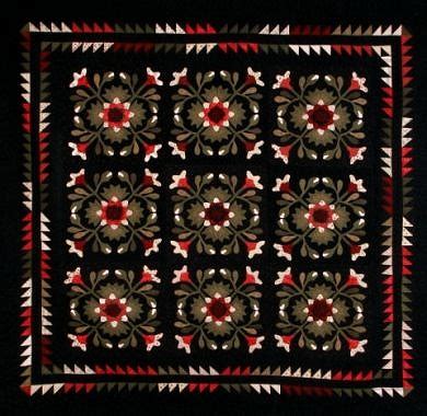 Wisconsin Whig Rose Quilt Pattern By Primitive Gatherings