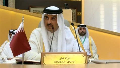 أمير قطر يغادر القمة العربية أثناء خطاب بشار الأسد ميديانا Mediana