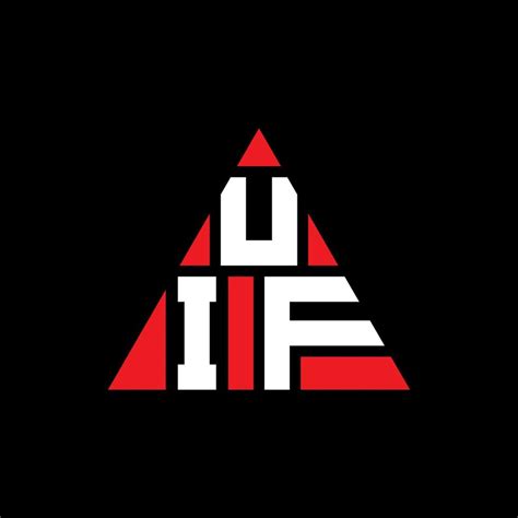 Uif Triangle Letter Logo Design With Triangle Shape Uif Triangle Logo Design Monogram Uif