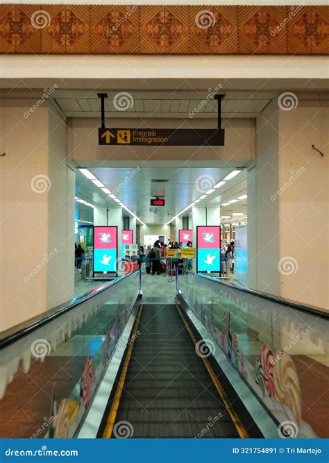 arrival terminal  seokarno hatta airport editorial photo image