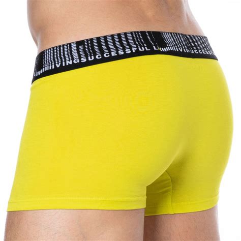 Diesel Successful Living Cotton Boxer Briefs Yellow Inderwear