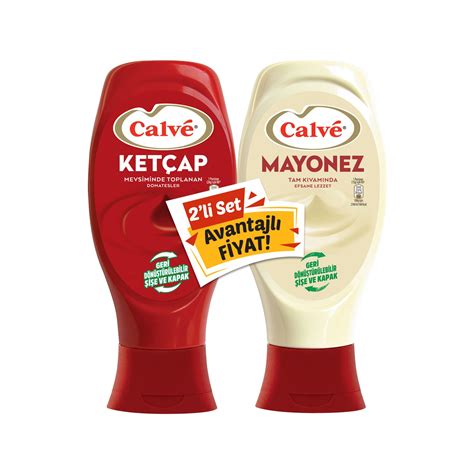 Calve Sos Ketçap Mayonez 2 Li Set 750 gr Fiyatı