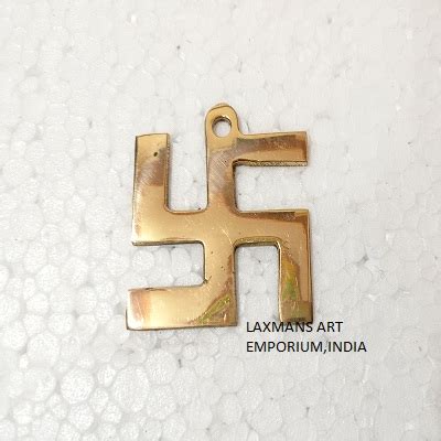 Brass Om Swastika Symbols Wall Hangings