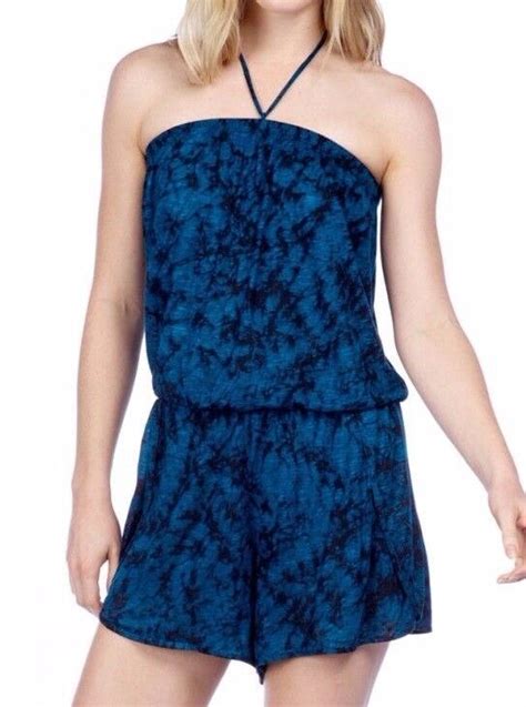 Nwt Lucky Brand Swimsuit Bikini Cover Up Romper Size L Ikb Ebay