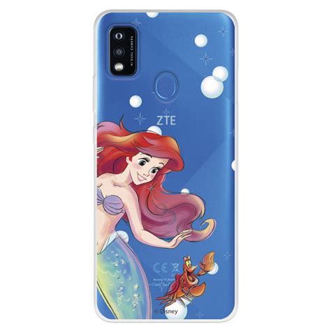 Estojo Para Zte Blade A Oficial Disney Ariel E Sebastian Bubbles A