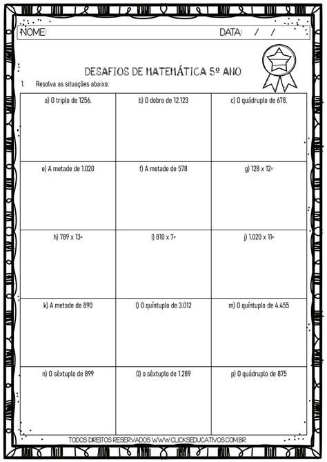 Pin on Atividades de matemática divertidas